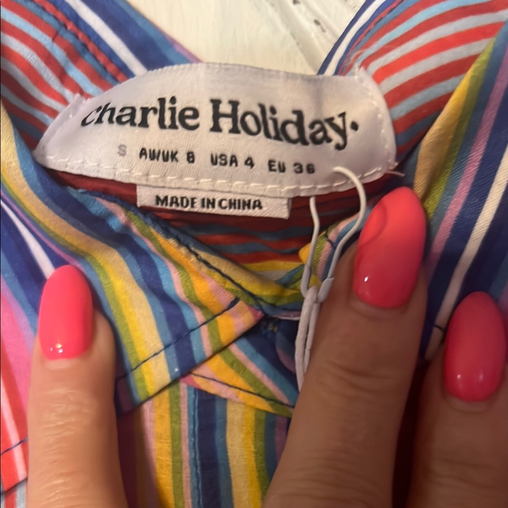 Multicolor Striped Men's Shirt - Picture 2 of 8